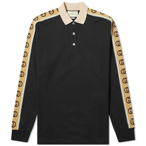 price of gucci polo style shirt|Gucci long sleeve polo shirt.